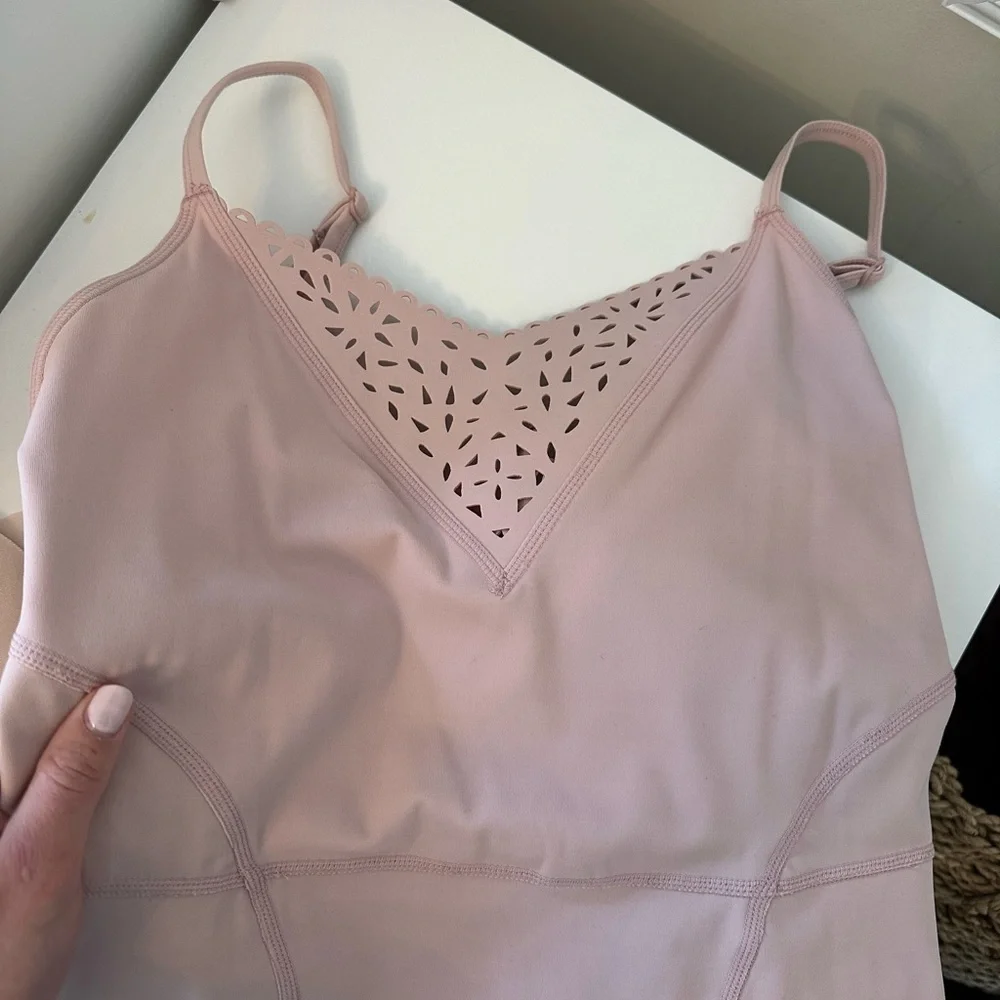 NWOT Free People Movement One Piece with Lace Detail